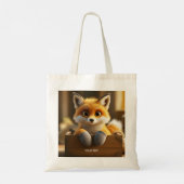 Fantasy Niedlich Baby Fox Box Tragetasche (Rückseite)