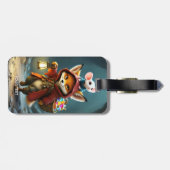 Fantasy Niedlich Baby Fox Mouse Gepäckanhänger (Rückseite horizontal)