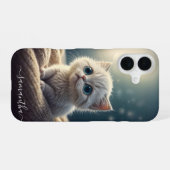 Fantasy Niedlich Baby Kitty Cat Lover's Personalis iPhone 16 Hülle (Rückseite (Horizontal))