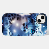 Fantasy Niedlich Baby Snow Leopard Case-Mate iPhone Hülle (Rückseite (Horizontal))