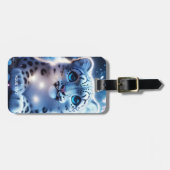 Fantasy Niedlich Baby Snow Leopard Gepäckanhänger (Vorderseite horizontal)