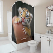 Fantasy Niedlich Baby Tiger Finger Duschvorhang (Beispiel)