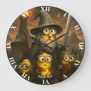 Fantasy Niedlich Bananas Braves Party Große Wanduhr