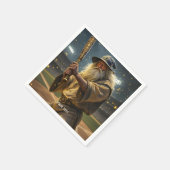 Fantasy Niedlich Baseball Wizard Bat Serviette (Ecke)