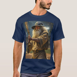 Fantasy Niedlich Baseball Wizard Bat T-Shirt