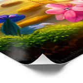 Fantasy Niedlich Bear Honey Pot Poster (Ecke)