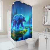Fantasy Niedlich Bear River Meadow Duschvorhang (Beispiel)