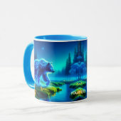 Fantasy Niedlich Bear River Meadow Tasse (Vorderseite Links)