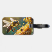 Fantasy Niedlich Bee Blume Sun Gepäckanhänger (Rückseite horizontal)