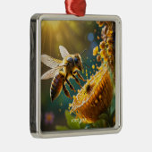 Fantasy Niedlich Bee Blume Sun Ornament Aus Metall (Rechts)