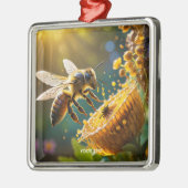 Fantasy Niedlich Bee Blume Sun Ornament Aus Metall (Links)