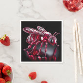 Fantasy Niedlich Bee Ruby Diamonds Serviette (Beispiel)
