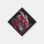 Fantasy Niedlich Bee Ruby Diamonds Serviette (Ecke)