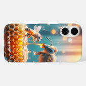 Fantasy Niedlich Bees Momma Baby Case-Mate iPhone Hülle (Rückseite (Horizontal))