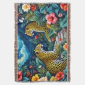 Fantasy Niedlich Big Cats Blume Decke (Vorderseite Vertikal)
