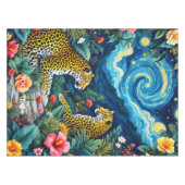Fantasy Niedlich Big Cats Blume Tischdecke (Vorderseite (Horizontal))