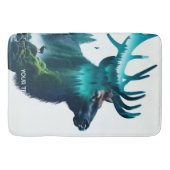 Fantasy Niedlich Big Elk Landschaft Badematte (Vorderseite)