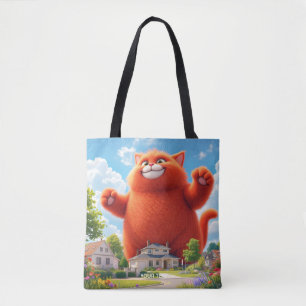 Fantasy Niedlich Big Orange Cat Tasche