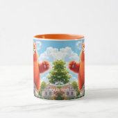 Fantasy Niedlich Big Orange Cat Tasse (Zentrum)