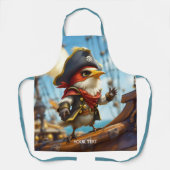 Fantasy Niedlich Bird Captain Pirate Schürze (Vorderseite)
