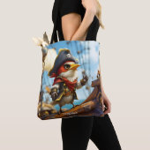 Fantasy Niedlich Bird Captain Pirate Tasche (Von Nahem)