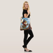 Fantasy Niedlich Bird Captain Pirate Tasche (Am Model)