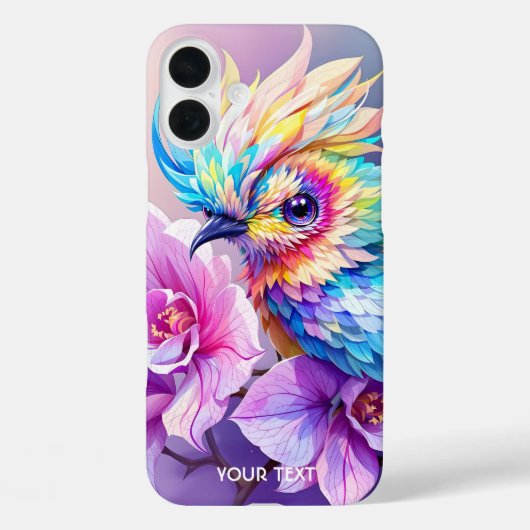 Fantasy Niedlich Bird Pink Orchid Case-Mate iPhone Hülle (Rückseite)