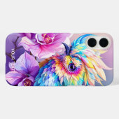 Fantasy Niedlich Bird Pink Orchid Case-Mate iPhone Hülle (Rückseite (Horizontal))