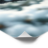 Fantasy Niedlich Birds Hat Snow Poster (Ecke)