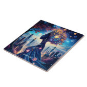 Fantasy Niedlich Black Beautiful Lady Fliese (Seite)