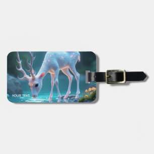 Fantasy Niedlich Blue Baby Deer Gepäckanhänger