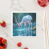 Fantasy Niedlich Blue Baby Deer Serviette (Beispiel)