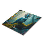 Fantasy Niedlich Blue Bird Forest Fliese (Seite)
