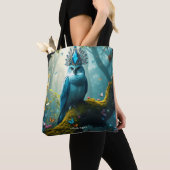 Fantasy Niedlich Blue Bird Forest Tasche (Von Nahem)