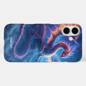 Fantasy Niedlich Blue Dragon City Case-Mate iPhone Hülle (Rückseite (Horizontal))