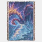 Fantasy Niedlich Blue Dragon City Decke (Vorderseite Vertikal)