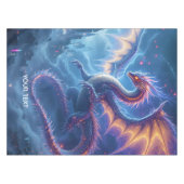 Fantasy Niedlich Blue Dragon City Tischdecke (Vorderseite (Horizontal))