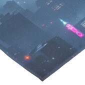 Fantasy Niedlich Blue Dragon City Tischdecke (Schrägansicht)