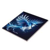 Fantasy Niedlich Blue Flying Bird Fliese (Seite)