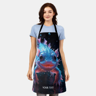 Fantasy Niedlich Blue Lächeln Axolotl Schürze