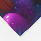 Fantasy Niedlich Blue Lila Cat Fleecedecke (Ecke)