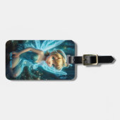 Fantasy Niedlich Blue Magic Fairy Gepäckanhänger (Vorderseite horizontal)