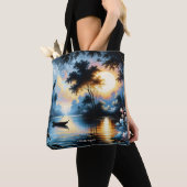 Fantasy Niedlich Boat Sunset Lake Tasche (Von Nahem)