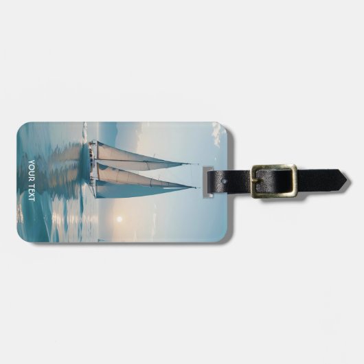 Fantasy Niedlich Boote Sun Gepäckanhänger (Vorderseite horizontal)