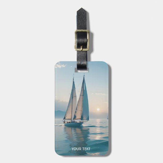 Fantasy Niedlich Boote Sun Gepäckanhänger (Vorderseite vertikal)