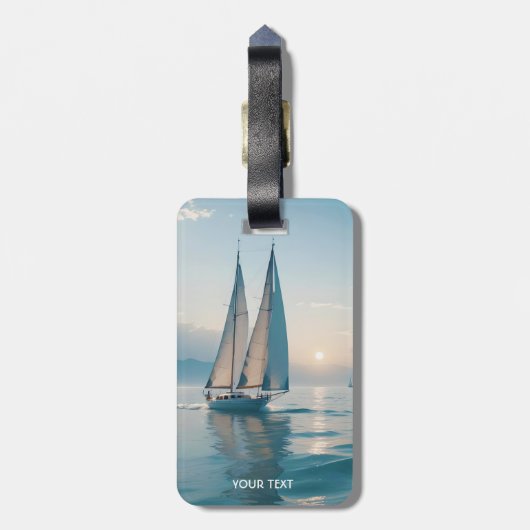 Fantasy Niedlich Boote Sun Gepäckanhänger (Rückseite vertikal)