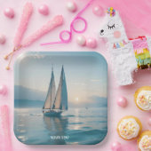 Fantasy Niedlich Boote Sun Pappteller (Party)