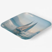 Fantasy Niedlich Boote Sun Pappteller (Gewinkelt)