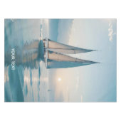 Fantasy Niedlich Boote Sun Tischdecke (Vorderseite (Horizontal))