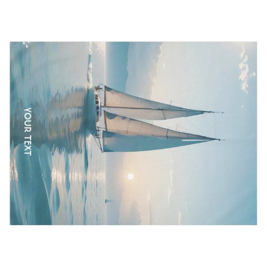 Fantasy Niedlich Boote Sun Tischdecke (Vorderseite (Horizontal))